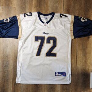 🏈Reebok🏈Vtg. Style St. Louis Rams Chris Long Jersey #72 NFL-L